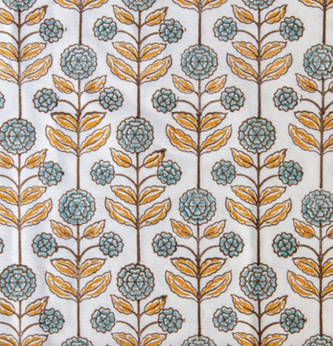 Marisol - Light Blue, Mustard