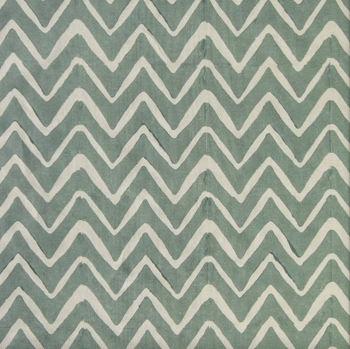 Block Print Chevron - Sage